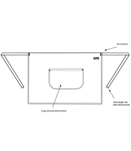 Dennys Waist Apron with Pocket - BLK - ONE